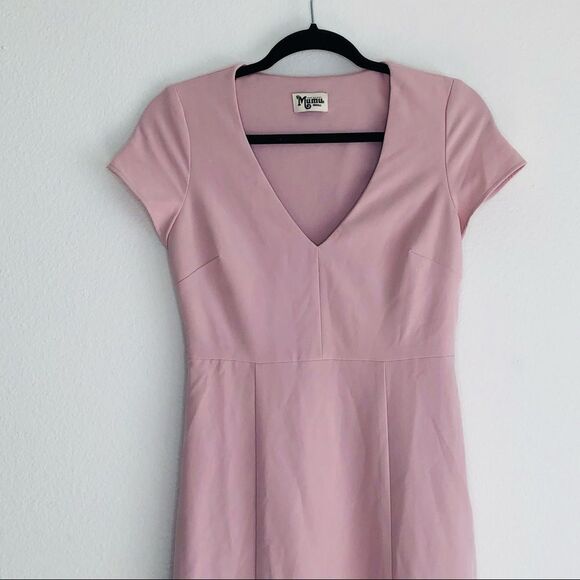 Show Me Your MuMu Geneva Bridesmaid Long Maxi Dress Pink Rose Small - Picture 5 of 12